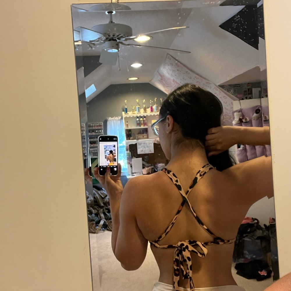 Cheetah Bathing Suit Top